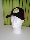 Casquette Snapback Trucker Beechfield CB640 Black/Fuschia - Chat