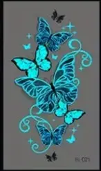 Tatouage temporaire lumineux - bigleco