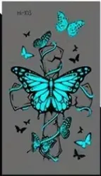 Tatouage temporaire lumineux - bigleco