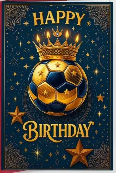 Carte anniversaire Football - bigleco
