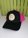 Casquette Snapback Trucker Beechfield CB640 Black/Fuschia - Chat