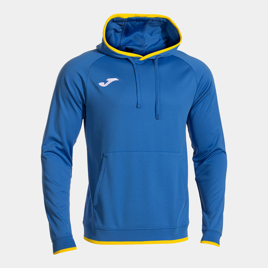 Joma - Sweat à capuche Combi Premium bleu royal jaune