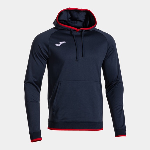 Joma - Sweat à capuche Combi Premium bleu marine rouge