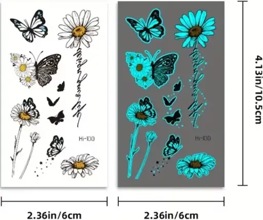 [1] Tatouage temporaire lumineux - bigleco
