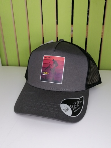 Casquette Rapper Cotton Atlantis AT511 Dark grey/Black - BMX